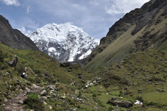 On the trail to Salkantay Mountain, elevation 6271 metres.